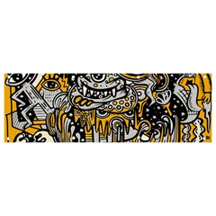 Crazy-abstract-doodle-social-doodle-drawing-style Banner And Sign 9  X 3  by Salman4z