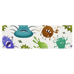 Dangerous-streptococcus-lactobacillus-staphylococcus-others-microbes-cartoon-style-vector-seamless Banner And Sign 6  X 2  by Salman4z