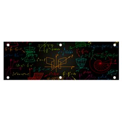 Mathematical-colorful-formulas-drawn-by-hand-black-chalkboard Banner And Sign 6  X 2  by Salman4z