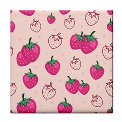 Seamless-strawberry-fruit-pattern-background Face Towel by Salman4z