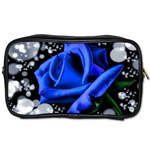Blue Rose Roses Bloom Blossom Toiletries Bag (Two Sides) Front