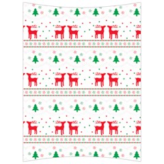 Red Green And Blue Christmas Themed Illustration Back Support Cushion by pakminggu