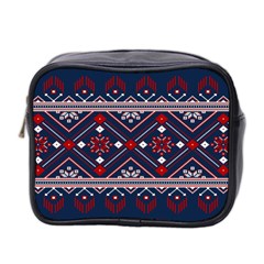Ukrainian Folk Seamless Pattern Ornament Mini Toiletries Bag (two Sides) by pakminggu