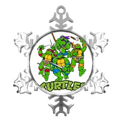 Teenage Mutant Ninja Turtles Metal Small Snowflake Ornament by Mog4mog4