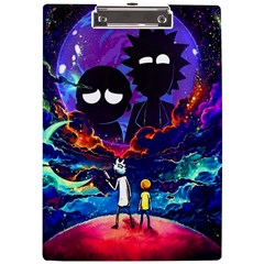Cartoon Parody In Outer Space A4 Acrylic Clipboard by Mog4mog4