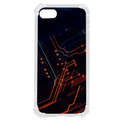 Abstract Colorful Circuit Iphone Se by Bakwanart