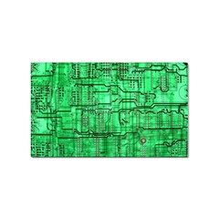 Green Circuit Board Computer Sticker Rectangular (100 Pack) by Bakwanart