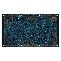 Position Of The Constellations Illustration Star Blue Banner And Sign 7  X 4  by Bakwanart