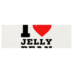 I Love Jelly Bean Banner And Sign 12  X 4  by ilovewhateva