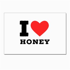 I Love Honey Postcard 4 x 6  (pkg Of 10) by ilovewhateva