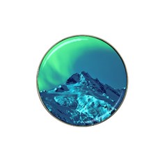 Aurora Borealis Sky Winter Snow Mountains Night Hat Clip Ball Marker by B30l