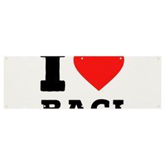 I Love Baci  Banner And Sign 12  X 4  by ilovewhateva