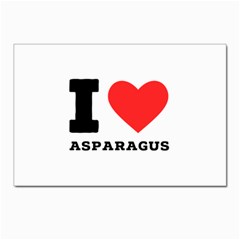 I Love Asparagus  Postcard 4 x 6  (pkg Of 10) by ilovewhateva