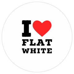I Love Flat White Round Trivet by ilovewhateva