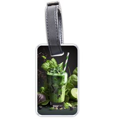 Drink Spinach Smooth Apple Ginger Luggage Tag (one Side) by Ndabl3x