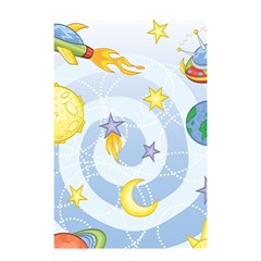 Science Fiction Outer Space Shower Curtain 48  X 72  (small)  by Ndabl3x