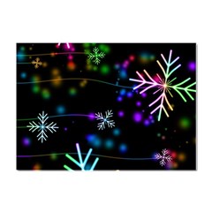 Snowflakes Snow Winter Christmas Crystal Sticker (a4) by Ndabl3x