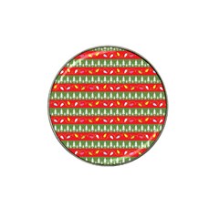 Christmas Papers Red And Green Hat Clip Ball Marker (10 Pack) by Ndabl3x