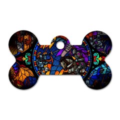 The Game Monster Stained Glass Dog Tag Bone (one Side) by Cowasu