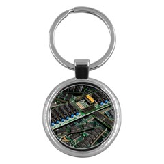 Computer Ram Tech - Key Chain (round) by Amaryn4rt