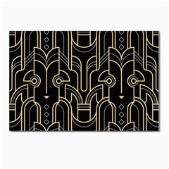 Art-deco-geometric-abstract-pattern-vector Postcard 4 x 6  (pkg Of 10) by uniart180623
