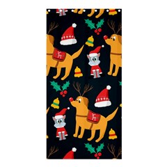 Funny Christmas Pattern Background Shower Curtain 36  X 72  (stall)  by uniart180623