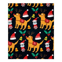 Funny Christmas Pattern Background Shower Curtain 60  X 72  (medium)  by uniart180623