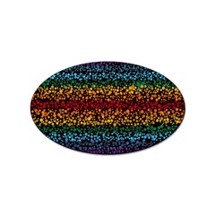 Patterns Rainbow Sticker Oval (10 Pack) by uniart180623