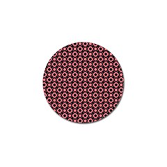Mazipoodles Red Donuts Polka Dot  Golf Ball Marker by Mazipoodles
