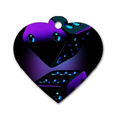3d Ludo Game,gambling Dog Tag Heart (two Sides) by Bangk1t