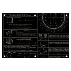 Black Background With Text Overlay Mathematics Trigonometry Banner And Sign 6  X 4  by uniart180623