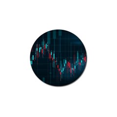 Flag Patterns On Forex Charts Golf Ball Marker by uniart180623