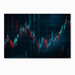 Flag Patterns On Forex Charts Postcard 4 x 6  (pkg Of 10) by uniart180623