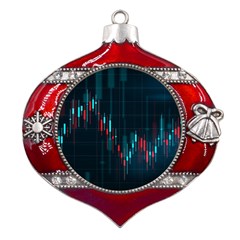Flag Patterns On Forex Charts Metal Snowflake And Bell Red Ornament by uniart180623