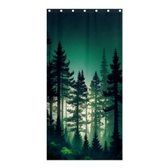 Magic Pine Forest Night Landscape Shower Curtain 36  X 72  (stall)  by Simbadda