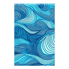 Ocean Waves Sea Abstract Pattern Water Blue Shower Curtain 48  X 72  (small)  by Simbadda