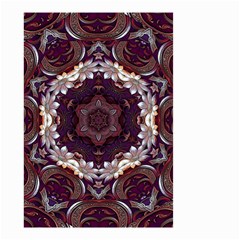 Rosette Kaleidoscope Mosaic Abstract Background Small Garden Flag (two Sides) by Simbadda
