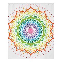 Mandala Pattern Rainbow Pride Shower Curtain 60  X 72  (medium)  by Simbadda