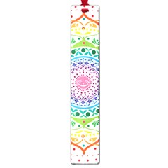 Mandala Pattern Rainbow Pride Large Book Marks by Simbadda