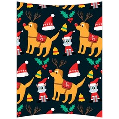 Funny Christmas Pattern Background Back Support Cushion by Simbadda