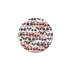 Cute-dog-seamless-pattern-background Golf Ball Marker by Simbadda