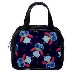 Owl-pattern-background Classic Handbag (one Side) by Simbadda