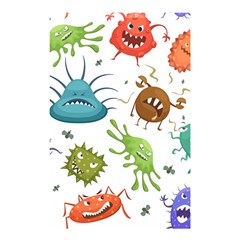 Dangerous-streptococcus-lactobacillus-staphylococcus-others-microbes-cartoon-style-vector-seamless-p Shower Curtain 48  X 72  (small)  by Simbadda
