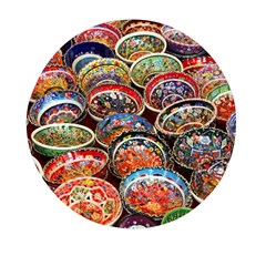 Art Background Bowl Ceramic Color Mini Round Pill Box by Proyonanggan