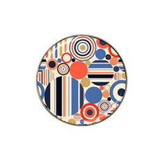 Geometric Abstract Pattern Colorful Flat Circles Decoration Hat Clip Ball Marker by Bangk1t