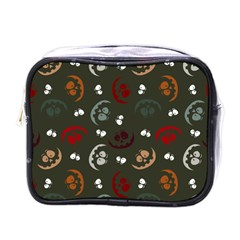 Art Halloween Pattern Creepy Design Digital Papers Mini Toiletries Bag (one Side) by pakminggu