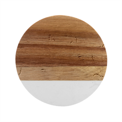 Vector Baby Dino Seamless Pattern Marble Wood Coaster (round) by Grandong