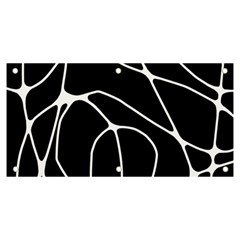 Mazipoodles Neuro Art - Black White Banner And Sign 6  X 3  by Mazipoodles