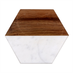 Abstract Art Backdrop Background Marble Wood Coaster (hexagon)  by Grandong