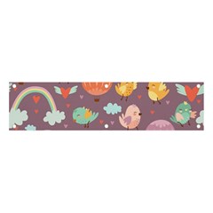 Cute-seamless-pattern-with-doodle-birds-balloons Banner And Sign 4  X 1  by pakminggu